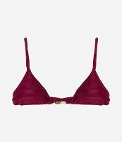 Biquíni Top Cortininha em Microfibra Canelada com Aviamento no Busto - 1