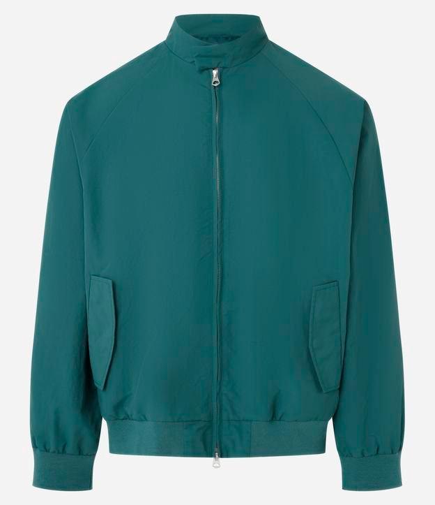 Jaqueta Bomber com Lapela e Estampa Bordada Lettering - 1