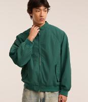 Jaqueta Bomber com Lapela e Estampa Bordada Lettering - 2