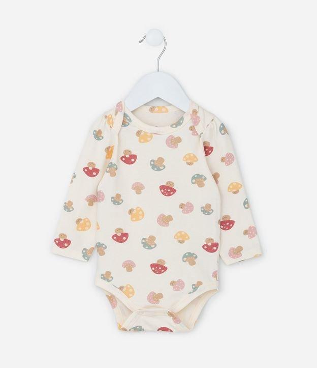 Body Infantil com Estampa de Cogumelos - Tam 0 a 18 meses - 1