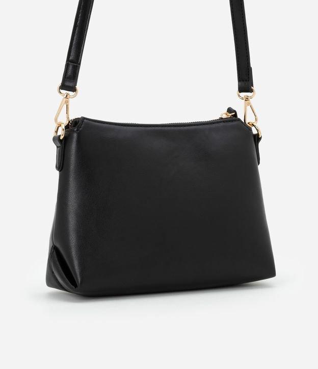 Bolsa Pequena em PU com Alça Transversal e Recorte e Jacquard - 1