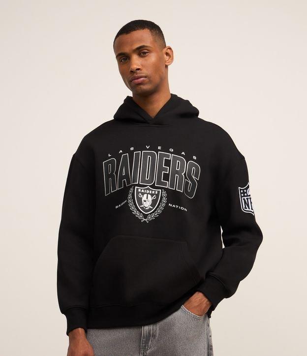 Blusão Relaxed em Fleece com Estampa NFL Raiders - 2