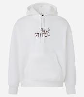 Casaco Boxy em Fleece com Estampa Stitch - 1