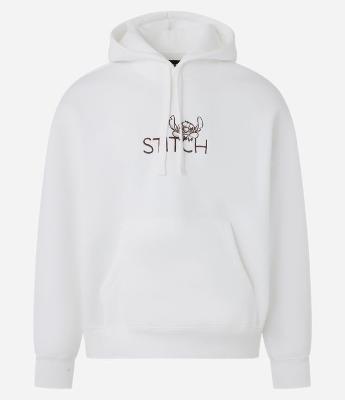 Casaco Boxy em Fleece com Estampa Stitch