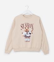 Casaco Infantil com Estampa Capivara College Season - Tam 7 a 14 Anos - 1