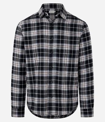 Camisa Regular em Flanela com Estampa Xadrez