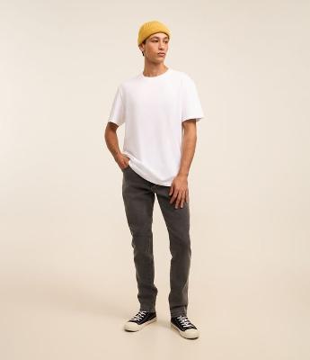 Calça Skinny em Jeans com Elastano