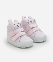 Tênis Infantil em Veludo com Estampa Cara de Gatinho - Tam 15 a 19 - 1