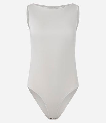 Body em Malha de Viscose com Decote Canoa