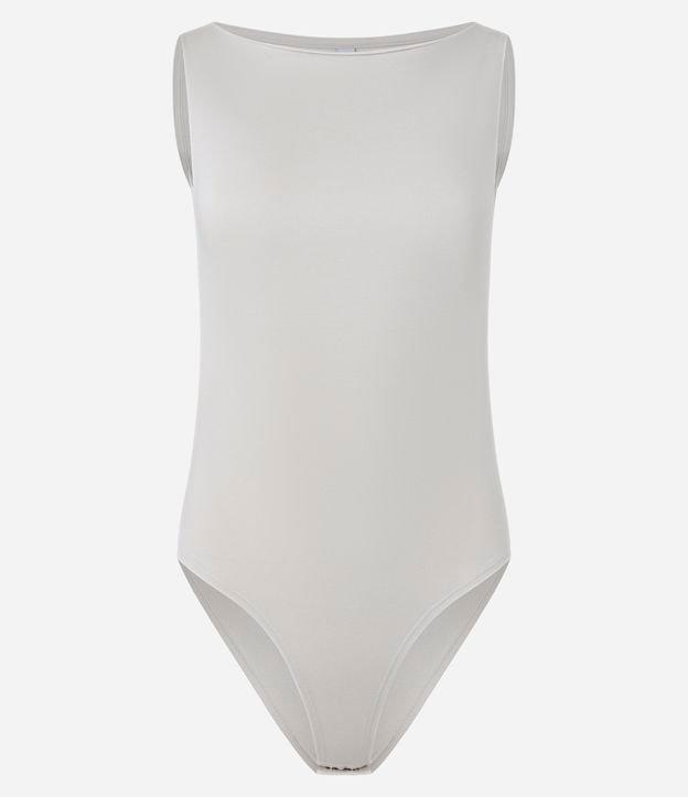 Body em Malha de Viscose com Decote Canoa - 1