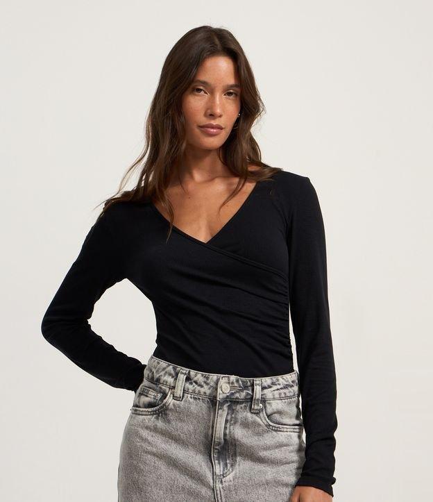 Body em Ribana com Decote Transpassado - 2