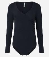 Body em Ribana com Decote Transpassado - 1