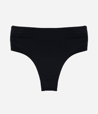 Biquíni Calcinha Hot Pants em Microfibra com Lateral Franzido