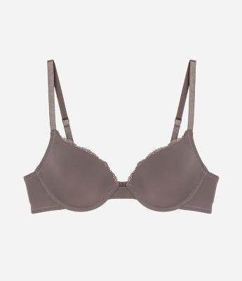 Sutiã Base Bojo Oco em Microfibra com Detalhe de Renda