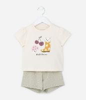 Conjunto Infantil com Bordado em Paetês - Tam 1 a 6 Anos - 1