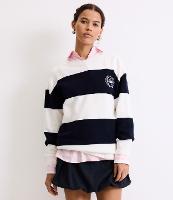 Suéter em Tricô com Listras e Bordado Sporting 1994 - 2