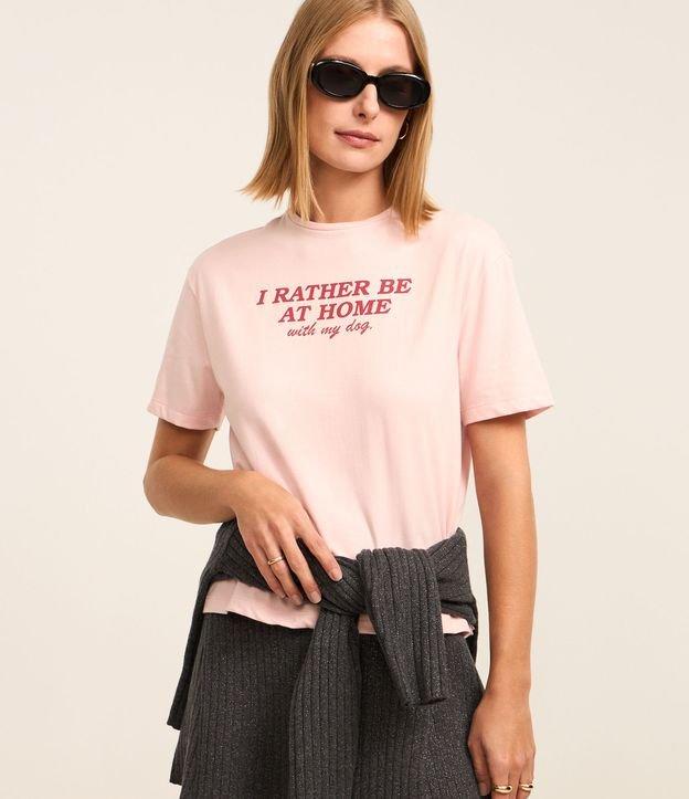 Camiseta Boxy em Algodão com Estampa Lettering - 2