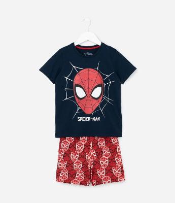 Pijama Infantil com Estampa Homem-Aranha - Tam 3 a 10 Anos