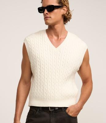 Colete em Viscose com Textura em Relevo