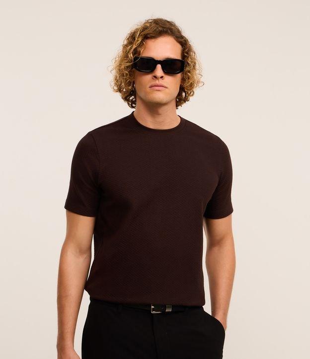 Camiseta Básica em Algodão com Textura - 2