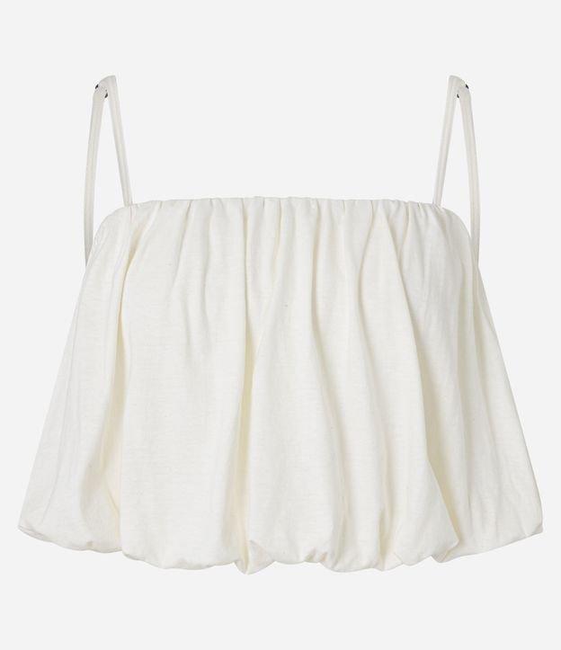 Blusa Balonê em Algodão Agroecológico com Alça Regulável - 1