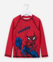 Camiseta Infantil com Proteção UV e Estampa Homem-Aranha - Tam 3 a 10 Anos - 1