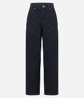 Calça Baggy em Sarja Animal Print Oncinha - 1