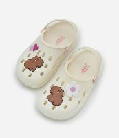 Sandália Babuche Infantil com Patch de Capivara - Tam 24 a 35 - 1