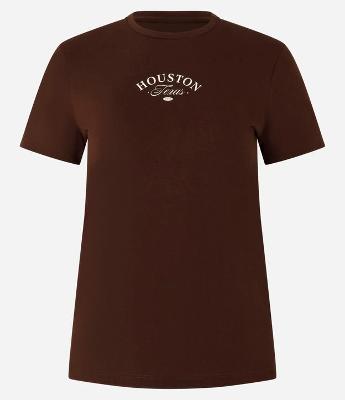 Blusa Baby Look em Algodão com Estampa Houston