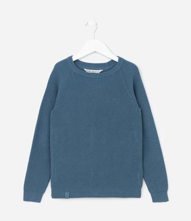 Suéter Infantil em Algodão com Textura - Tam 5 a 14 Anos - 1