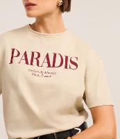Camiseta em Algodão com Lettering Paradis - 2
