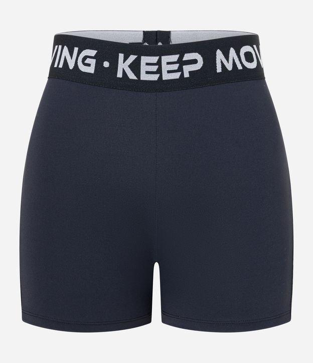 Bermuda Crossfiteira em Microfibra com Cós Elástico Keep Moving - 1
