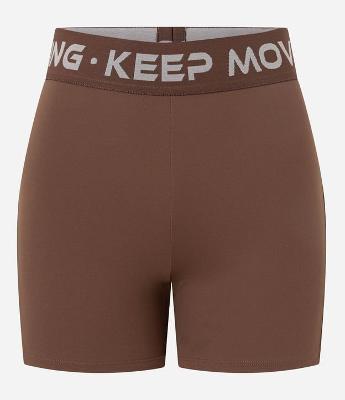 Bermuda Crossfiteira em Microfibra com Cós Elástico Keep Moving