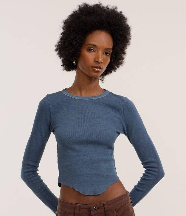 Blusa em Ribana com Barra Assimétrica - 2