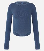 Blusa em Ribana com Barra Assimétrica - 1