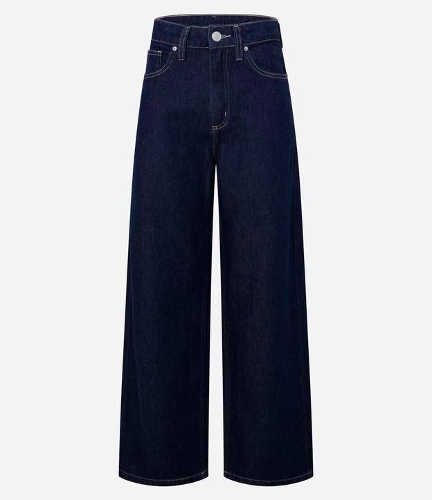 Calça Wide Leg em Jeans com Cintura Alta - 1