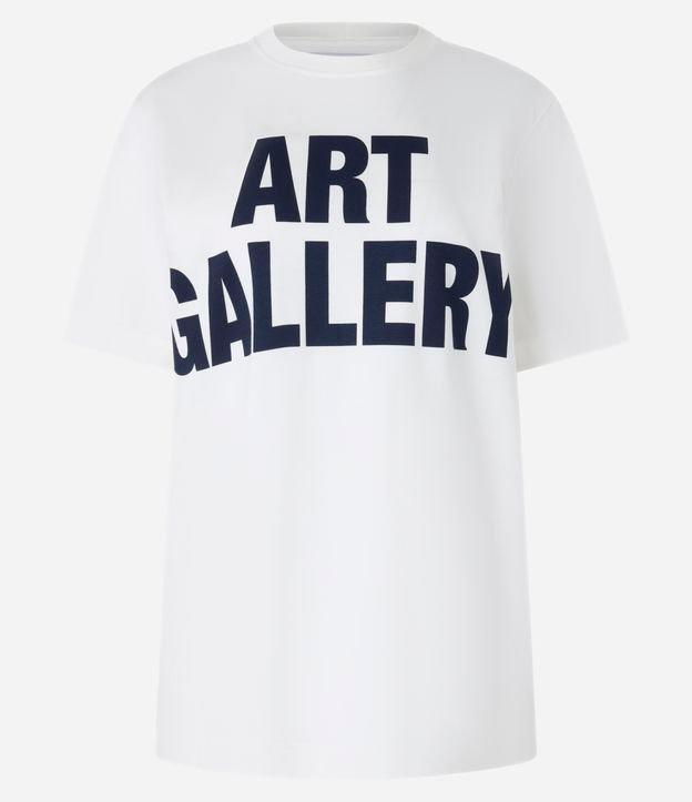Camiseta em Algodão com Lettering Art Gallery - 1
