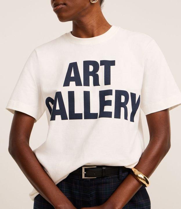 Camiseta em Algodão com Lettering Art Gallery - 2