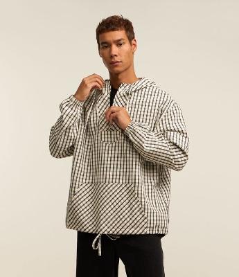 Jaqueta Relaxed com Capuz e Balaclava Removível