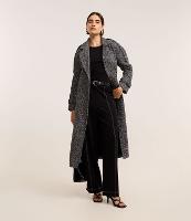 Calça Reta Cintura Alta em Ponto Roma com Costura Aparente - 2