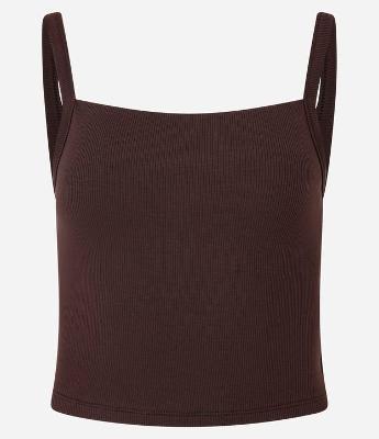 Blusa em Ribana com Alça Fina e Leve Textura