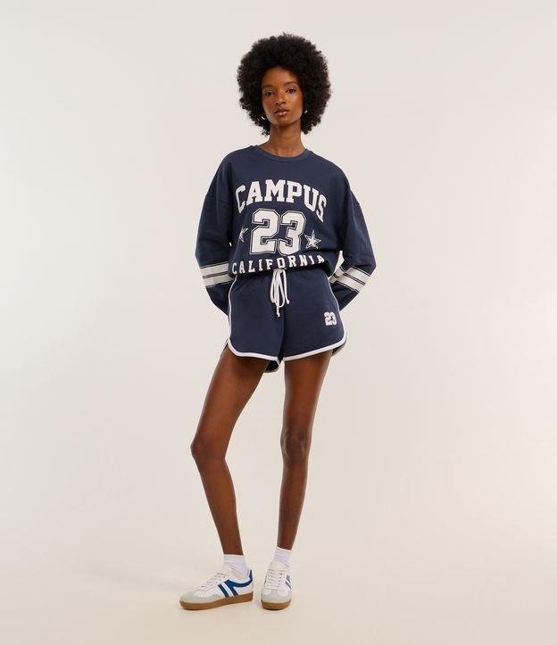 Short Curto em Moletom com Forro Fleece e Estampa 23 - 2