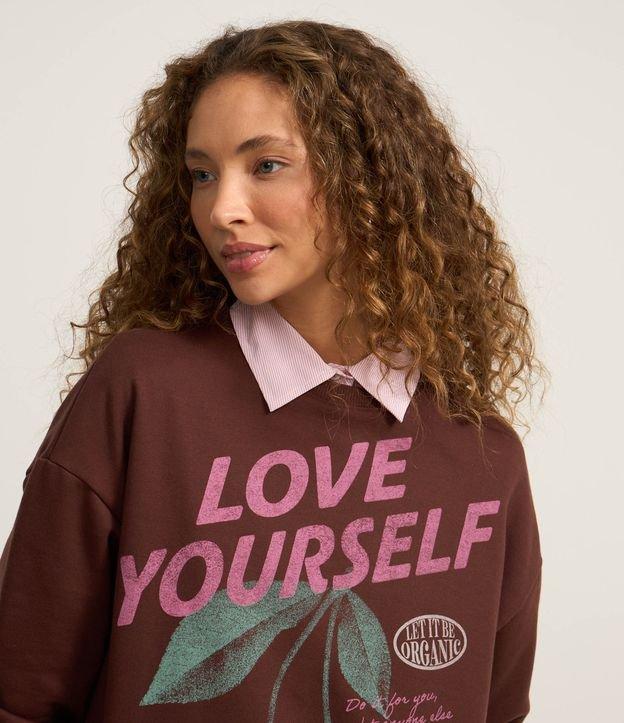 Moletom Over com Forro Fleece e Estampa Cerejas - 2