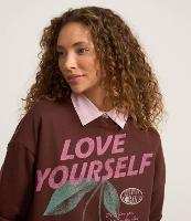 Moletom Over com Forro Fleece e Estampa Cerejas - 2