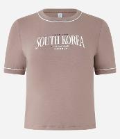 Blusa New T-shirt em Algodão com Estampa South Korea - 1