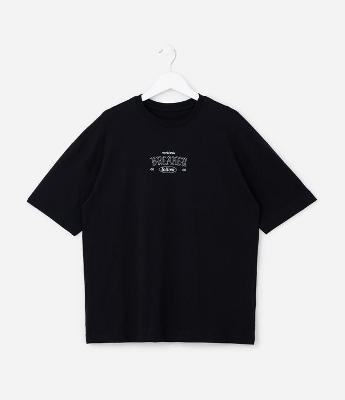 Camiseta Infantil com Estampa Lettering Frente e Costas - Tam 5 a 14 Anos