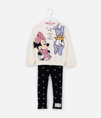 Conjunto Infantil com Estampa Minnie e Margarida - Tam 1 a 6 Anos