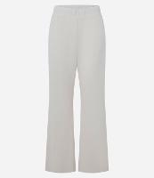 Calça Pantalona Canelada com Elástico no Cós - 1