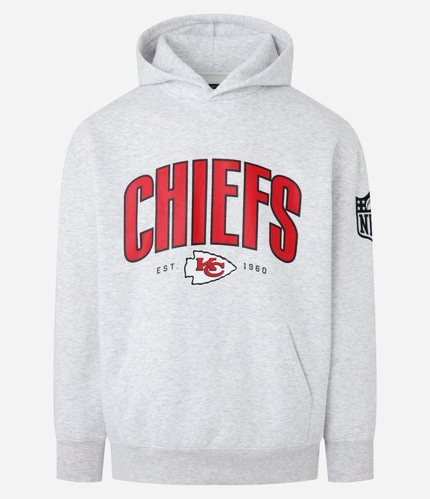 Blusão Relaxed em Fleece com Estampa NFL Chiefs - 1