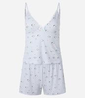 Pijama Short Doll em Ribana com Estampa de Mini Snoopy - 1